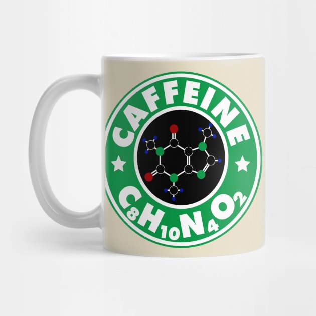 Caffeine Molecule Coffee C8H10N4O2 by Meta Cortex